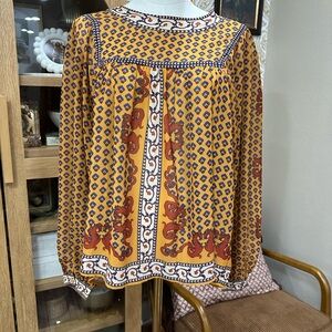 Flying Tomato Bohemian Print Women's Top - Multicolor size medium